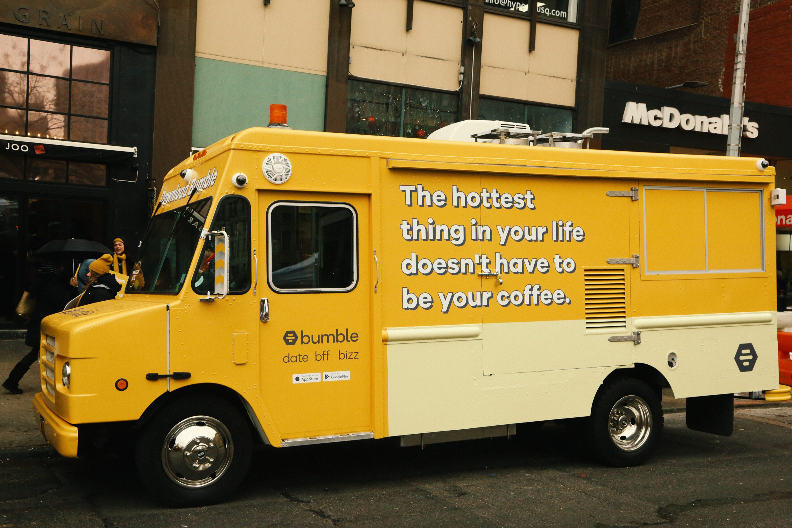 Experiential Marketing Truck for Bumble