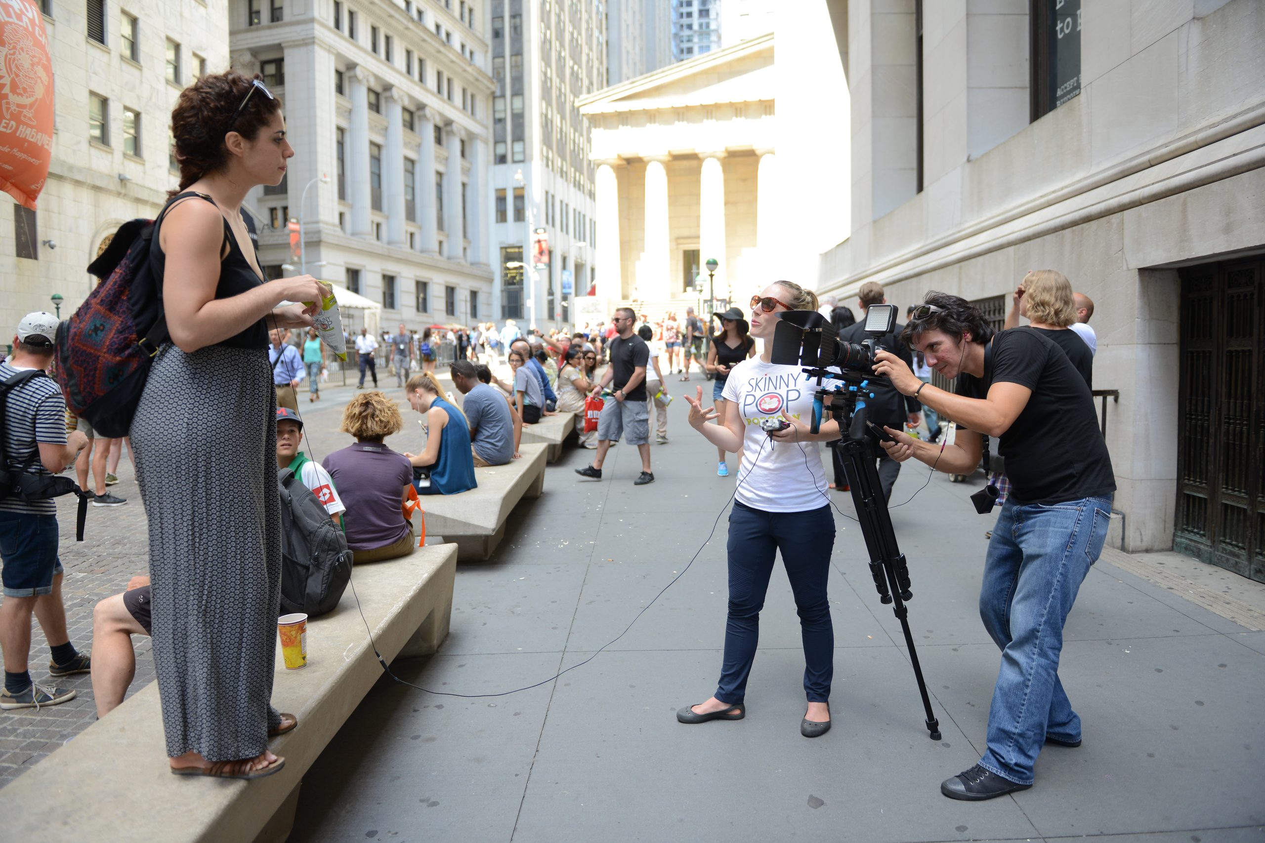 videographer filming guest